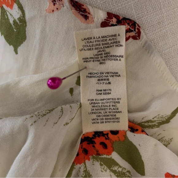 FREE PEOPLE HAPPY HEART FLORAL RUCHED MINI DRESS - Picture 10 of 16